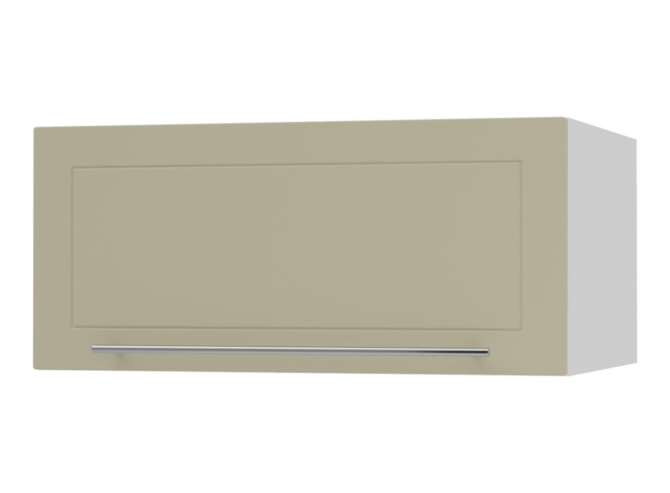 KLAPPHÄNGESCHRANK Kvantum W6B/80 Vanille Matt / Weiß Matt 80 / 59 / 36cm - Creme/Weiß, Holz/Holzwerkstoff (80/36/59cm) - Feldmann-Wohnen