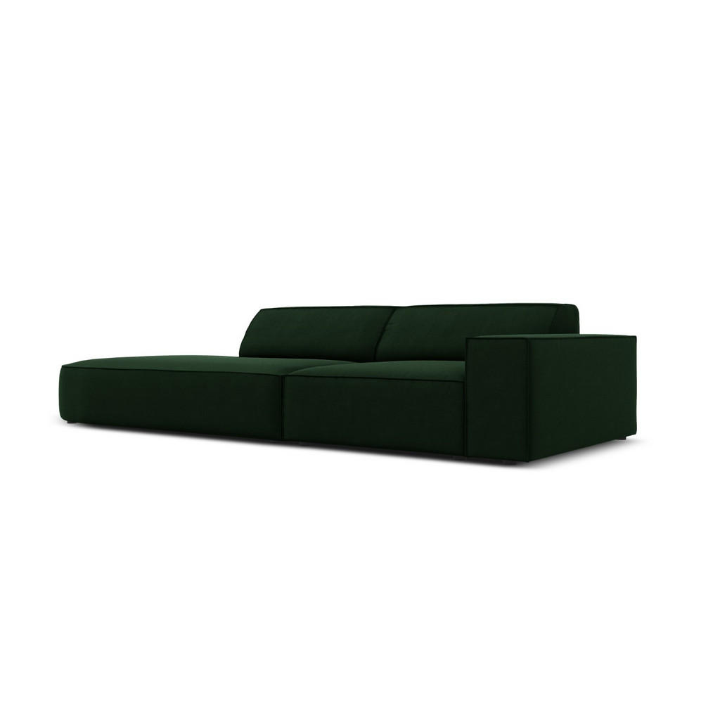 Thumbnail - Micadoni Linkes-Sofa, Dunkelgrün, Textil, 3-Sitzer, 262x70x102 cm, Hergestellt in Europa, Oeko-Tex®, Wohnzimmer, Sofas &...