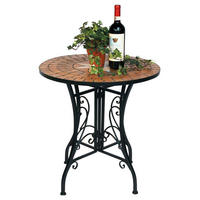 TISCH Mosaik Metall Ø 60 cm 12001 - Schwarz, Metall (60/60/70cm) - DanDiBo