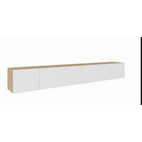 LOWBOARD VAREN 300/41/40 cm, Hängender TV-Schrank Eiche Artisan - Weiß/Eiche Artisan, Holzwerkstoff (300/41/40cm) - MASSENO