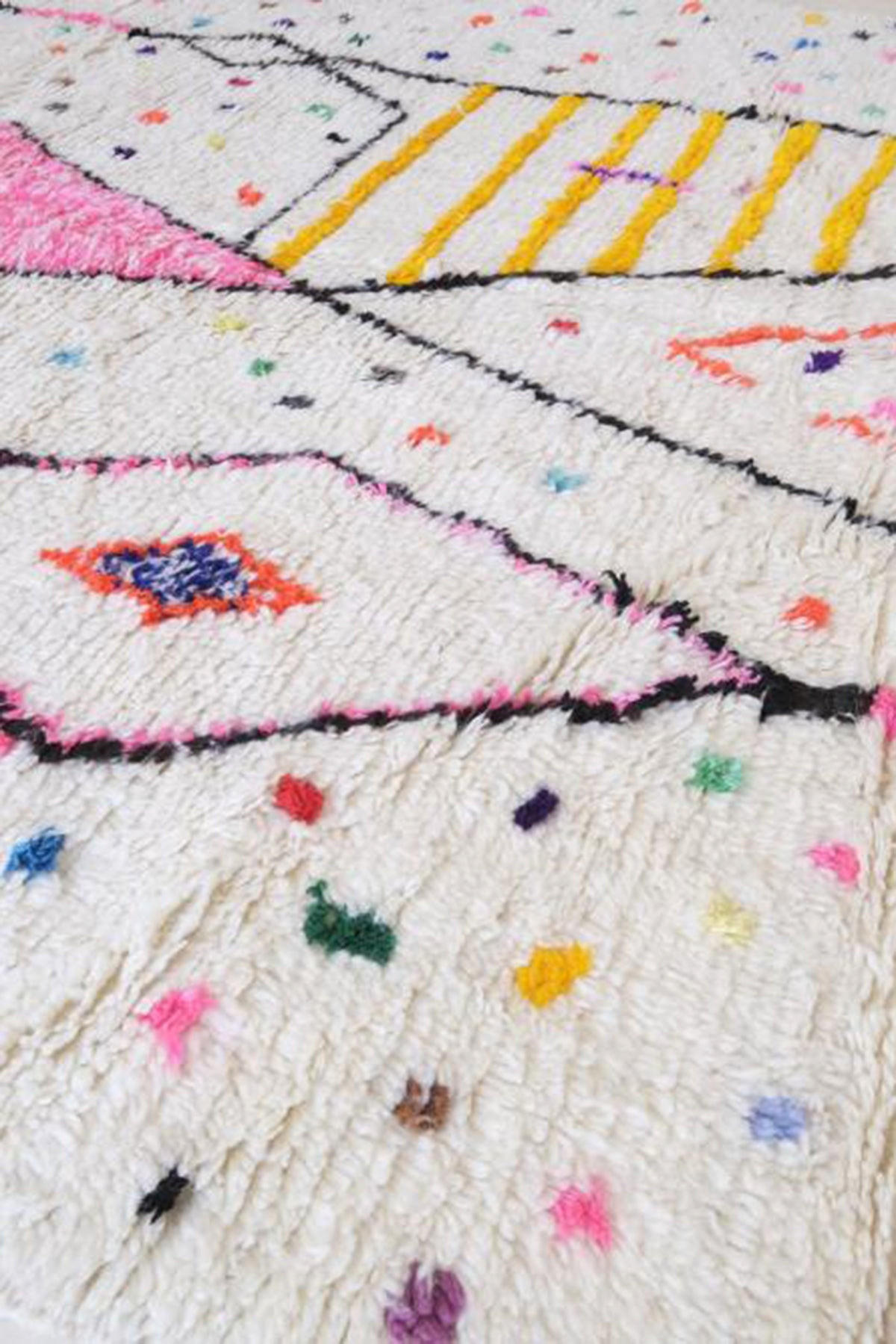 BERBERTEPPICH aus reiner Wolle 190x 300 cm - Weiß, Naturmaterialien (190/300cm) - AFK Living