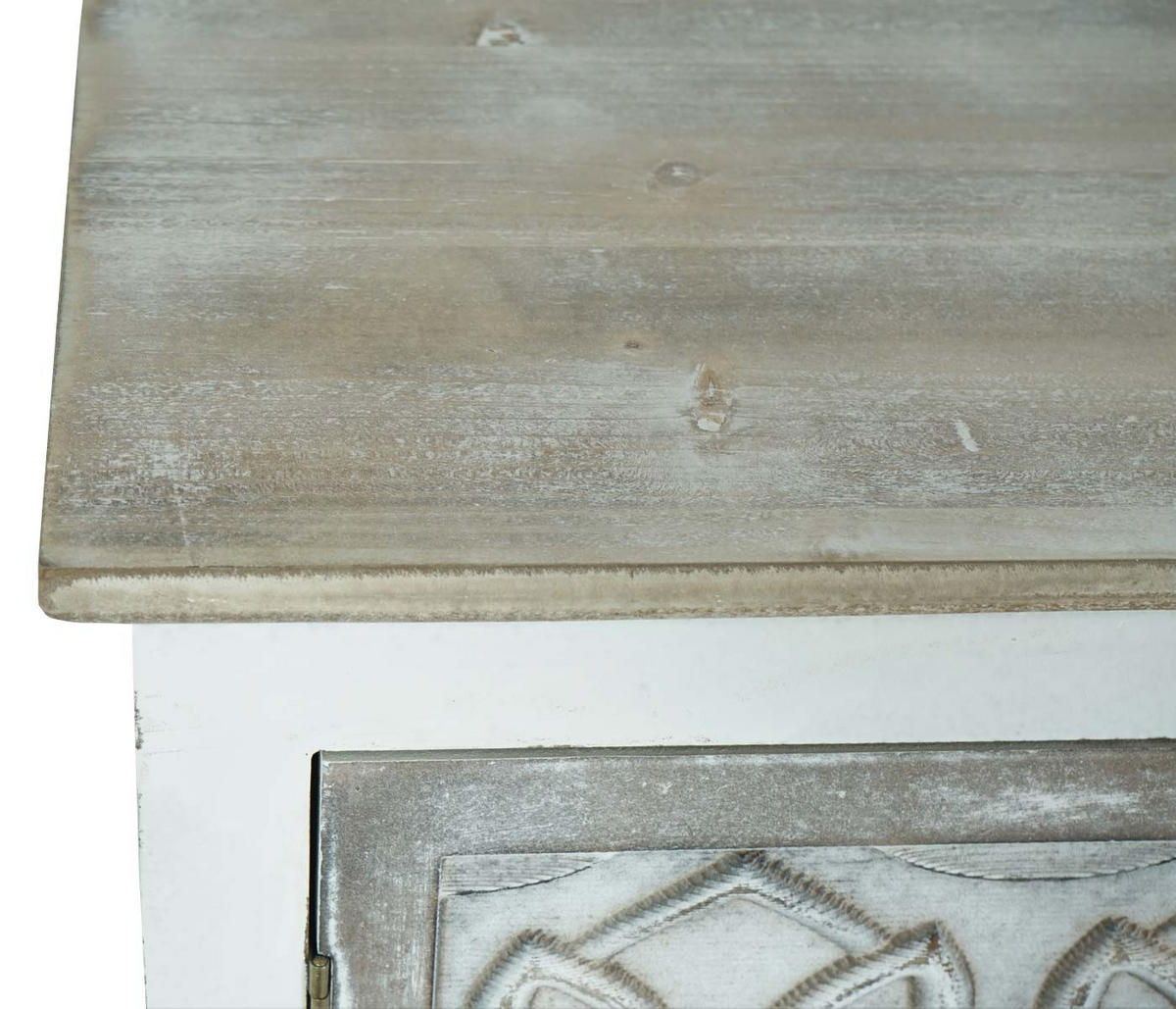 KOMMODE Weiß, Braun - Weiß/Braun, Holzwerkstoff (81/150/40cm) - MCW