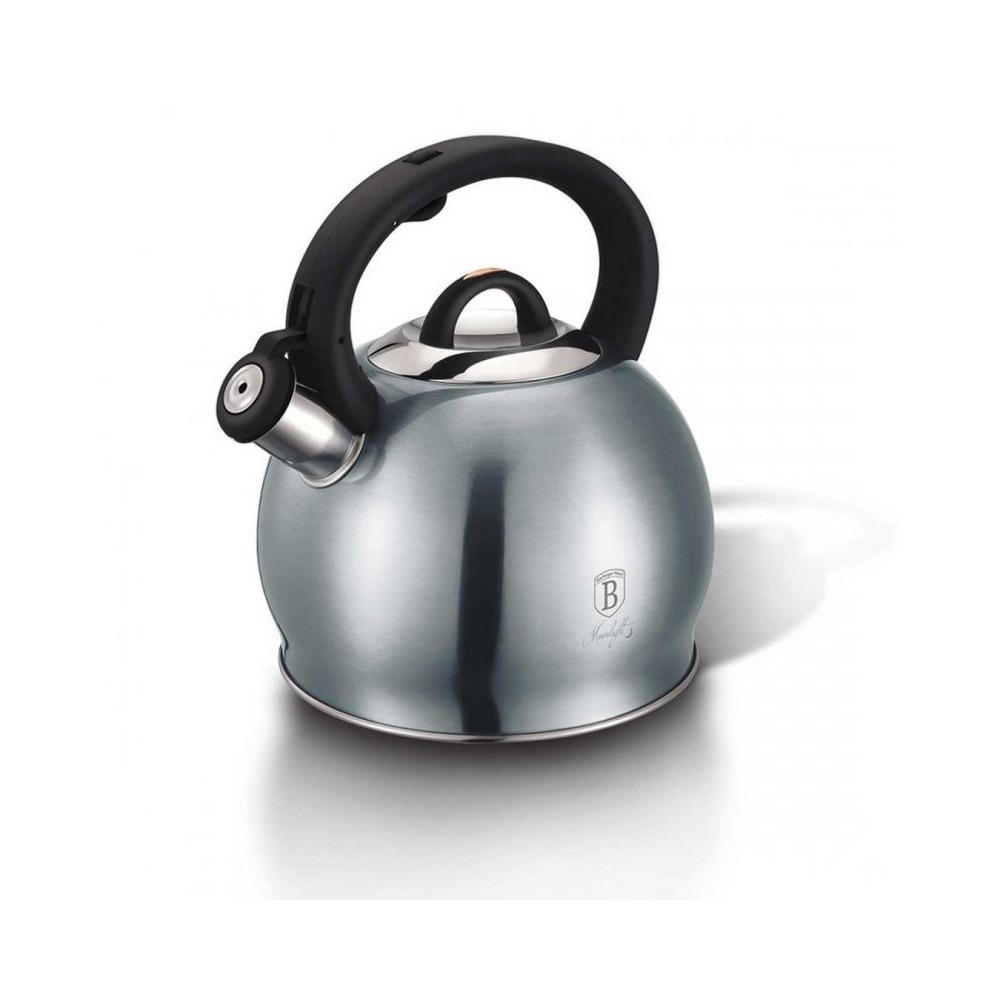 WASSERKESSEL Silber 25/22/24 cm 7679 - Silberfarben, Kunststoff (25cm) - Berlinger Haus