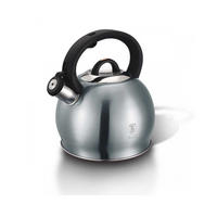 WASSERKESSEL Silber 25/22/24 cm 7679 - Silberfarben, Kunststoff (25cm) - Berlinger Haus
