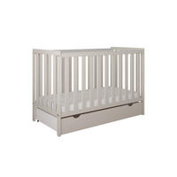 BABYBETT Lio mit Matratze und Schublade - Beige, Holzwerkstoff (60/120cm) - kiki design
