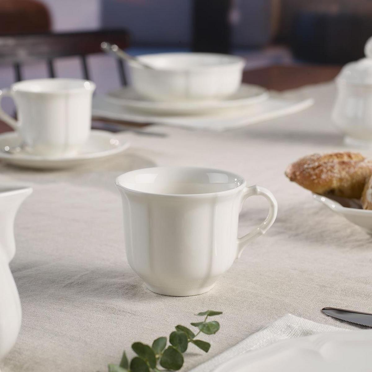 KOMBISERVICE Manoir weiß 30er Set - Weiß, Keramik (20.7/2.2/20.7cm) - Villeroy & Boch