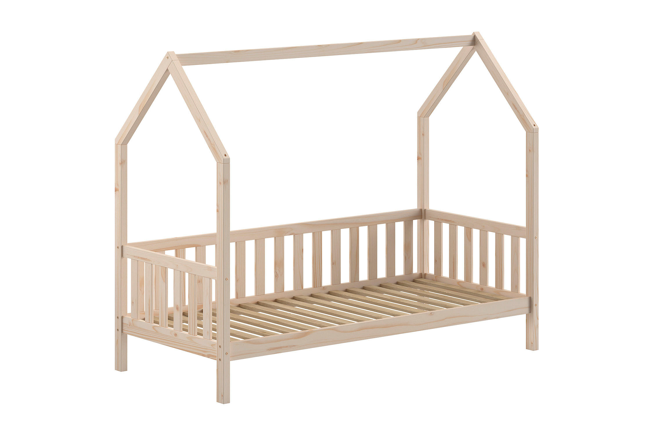 HAUSBETT CABANE Beige 98x208x169 cm - Beige, Holz - FURNLUX