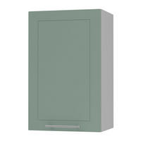 KÜCHENHÄNGESCHRANK Kvantum W2/45 Weiß Matt / Grau Matt 45 / 32,5 / 72cm - Grau/Mintgrün, Holz/Holzwerkstoff (45/72/32.5cm) - Feldmann-Wohnen