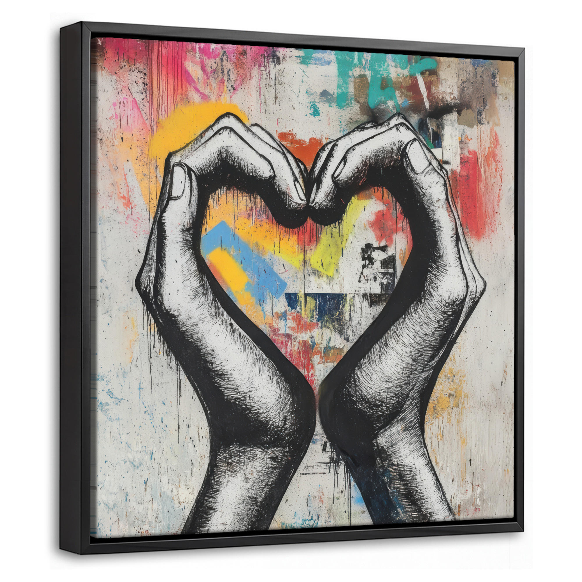 MuchoWow Leinwand Mehrfarbig 20x20 cm