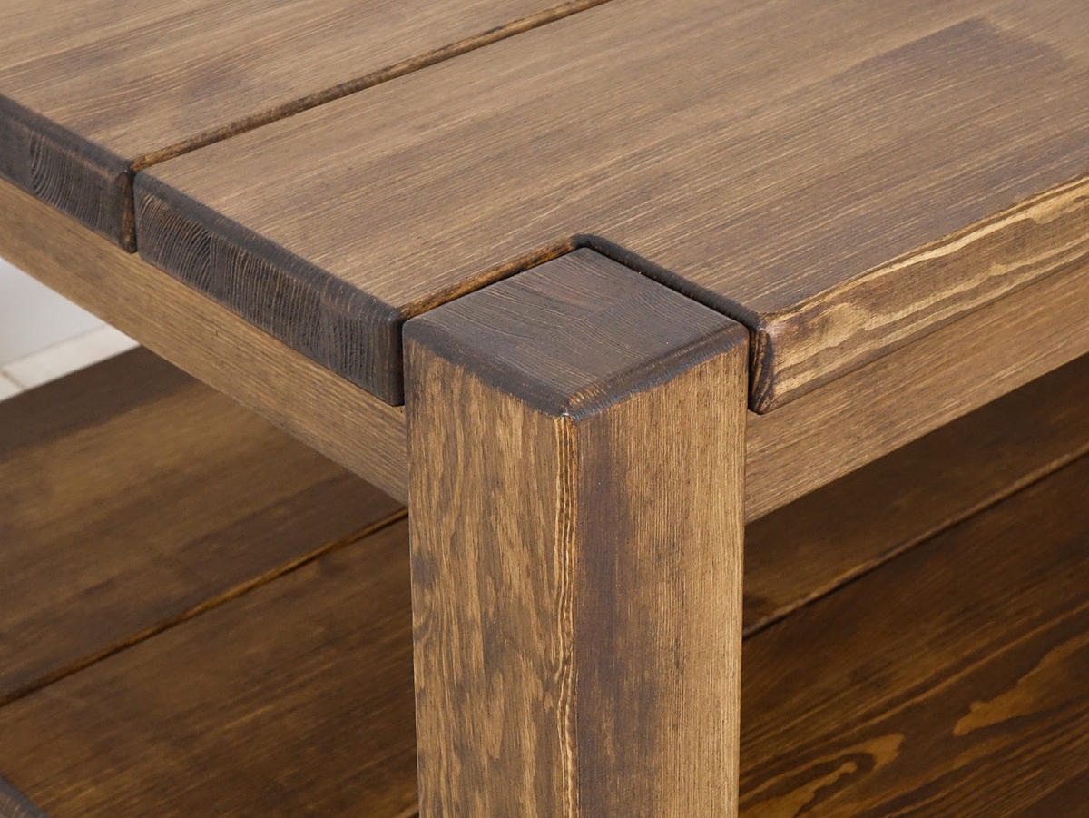 COUCHTISCH aus Massivholz Rustyk 1 - Dunkelbraun, Holz (70/120/50cm) - Seart