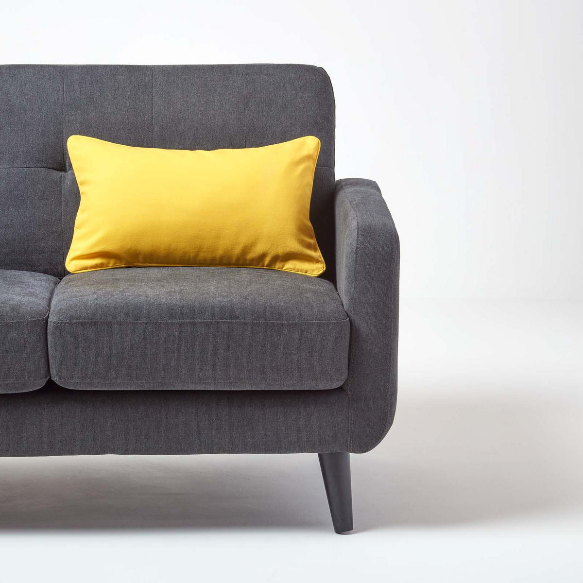 KISSENHÜLLE gelb 30/50 cm, 100% Baumwolle - Gelb, Textil (30/50cm) - Homescapes