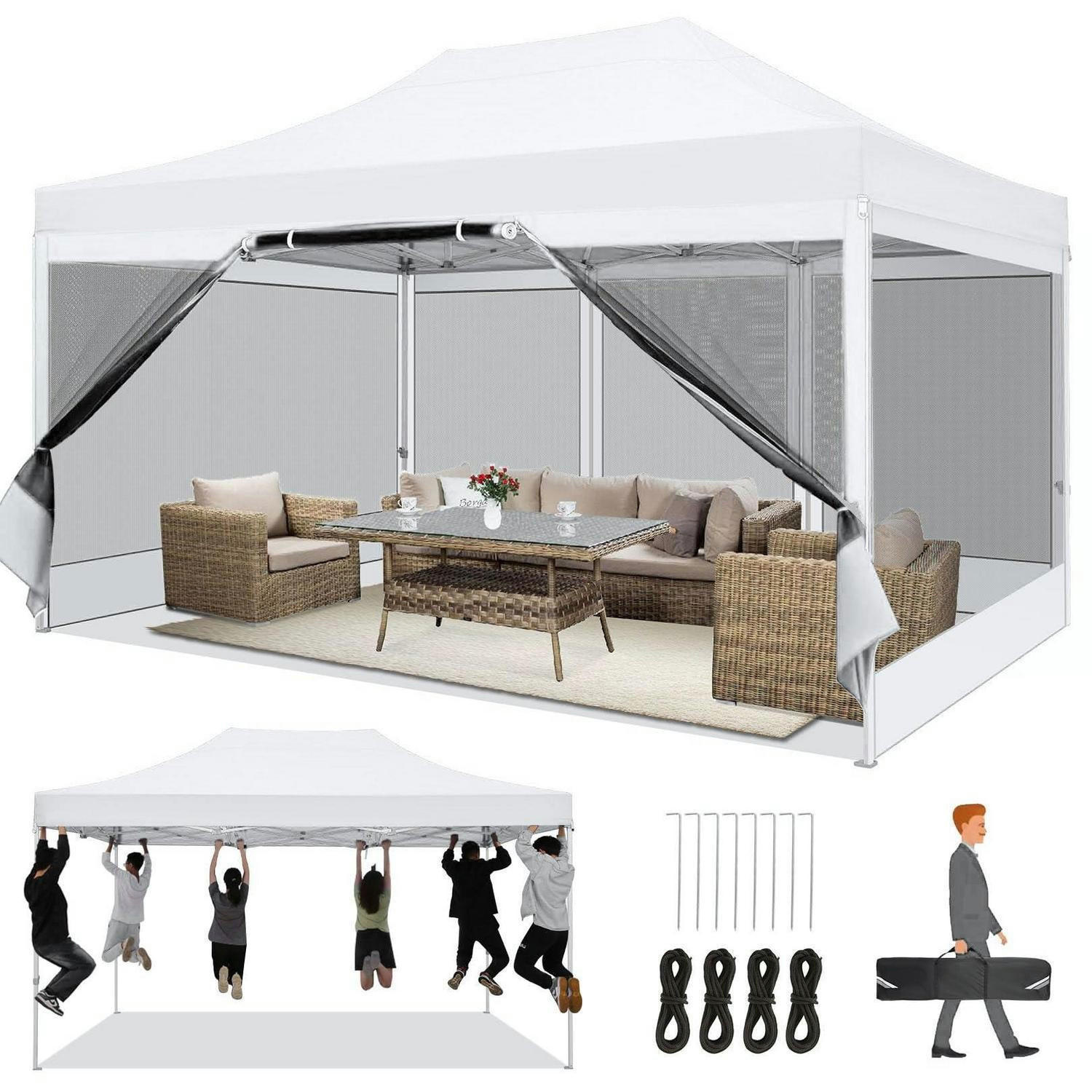 XXXLutz Faltpavillon Weiß 300x335x450 cm