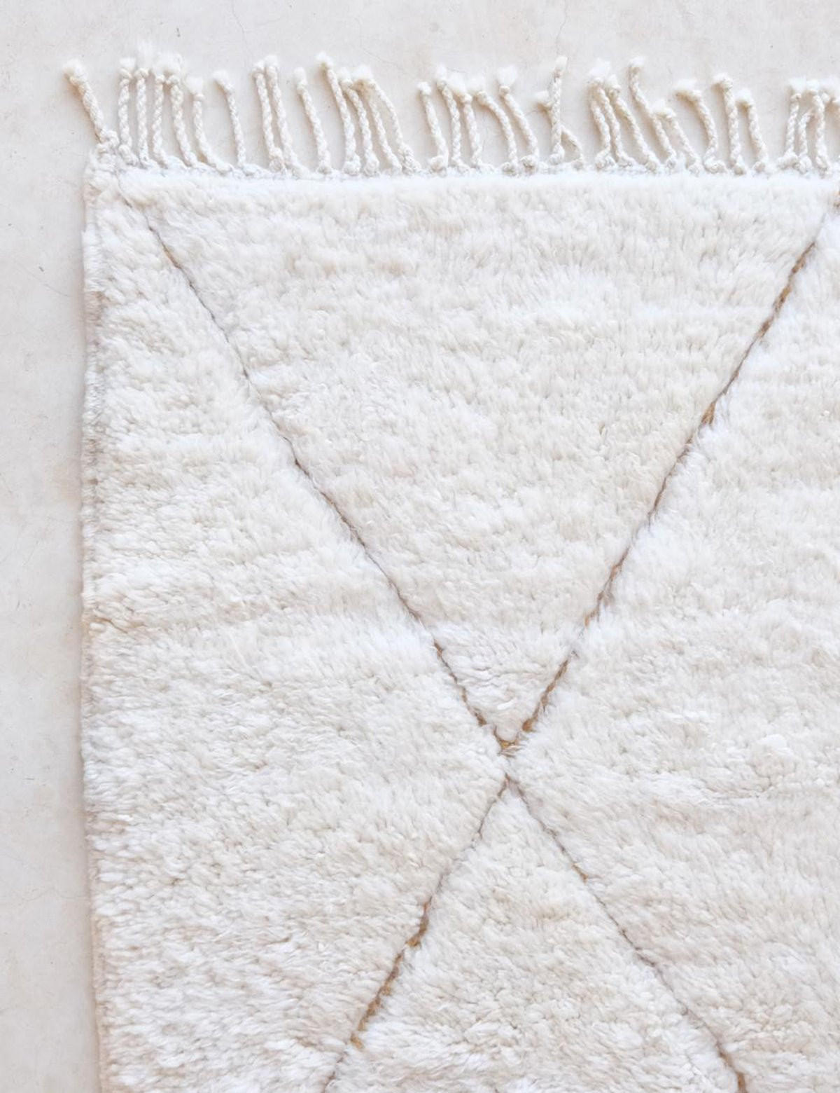 BERBERTEPPICH weich Wolle 128x 188 cm - Weiß, Naturmaterialien (128/188cm) - AFK Living