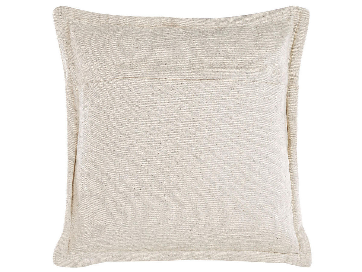 DEKOKISSEN 2er-Set Creme 45/45 cm Atabagi - Creme, Naturmaterialien/Textil (45/45cm) - Beliani