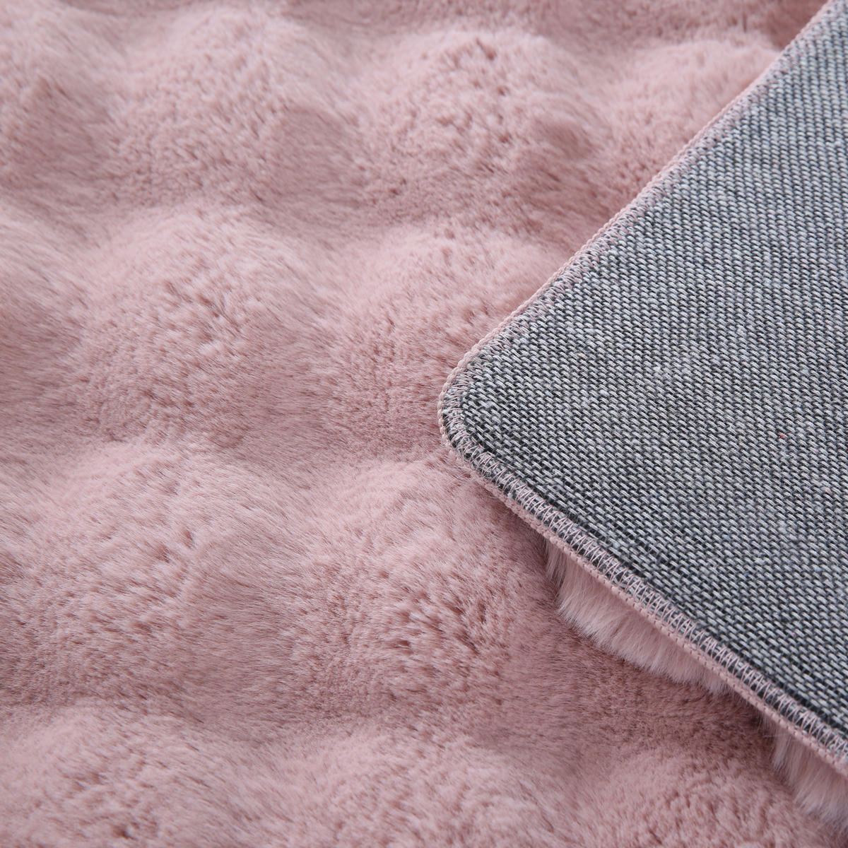TEPPICH Waschbar Hochflor Uni Polyester Wohnzimmer Rosa Rechteckig 160x230 - Rosa, Textil (160/230cm) - KADIMA DESIGN