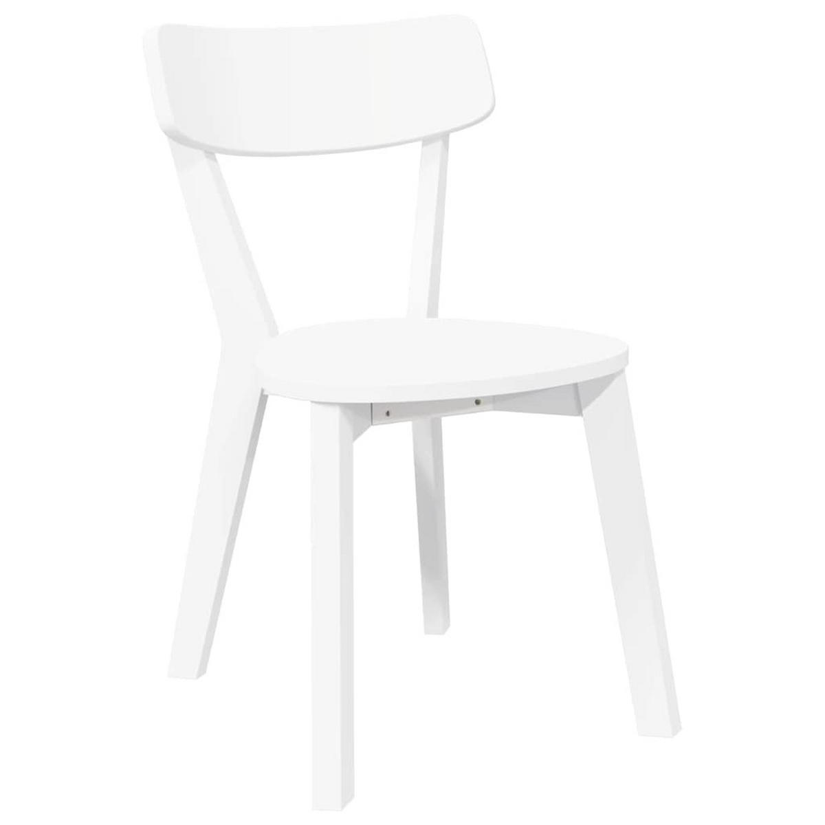 STUHL-SET 2 Stk Brenthain 47.5/79.5/53 cm - Weiß, Holz (47.5/79.5/53cm) - ZMH
