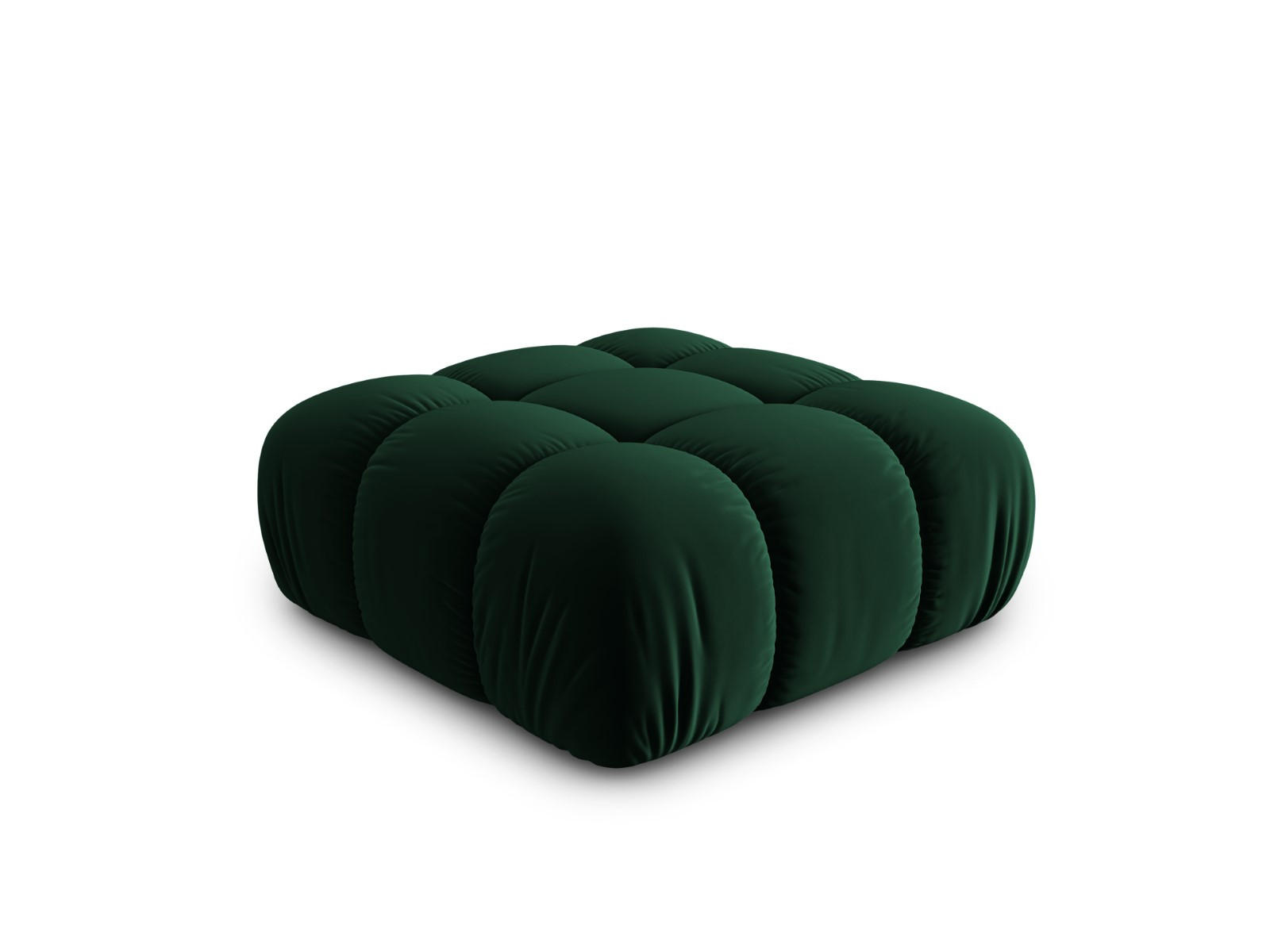 POUF Bellis aus Samt flaschengrün - Grün, Textil (94/39/94cm) - Micadoni