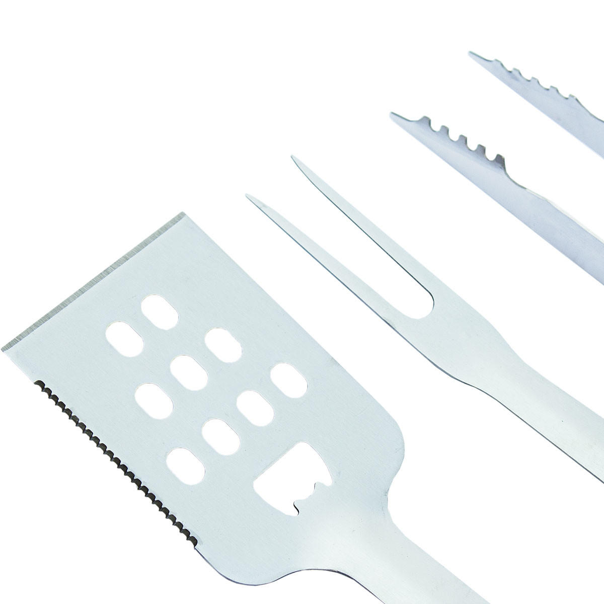 GRILLBESTECK 4-teilig - Silberfarben, Metall (5/1/40.5cm) - TAINO