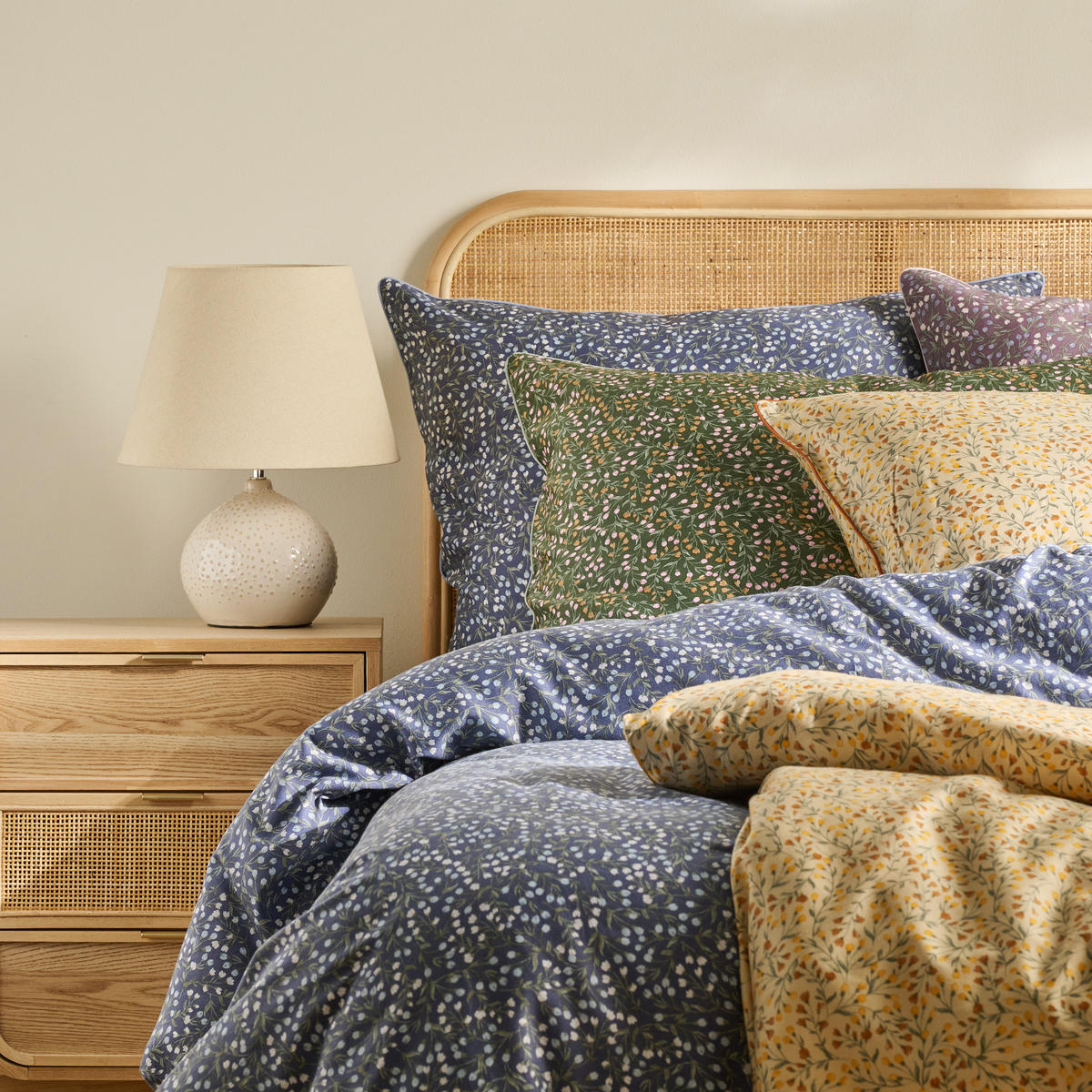 BETTWÄSCHE Crisenta - Blau, Textil (200/220cm) - home&you