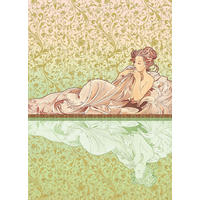 FOTOTAPETE Jugendstil 200 x 280 cm - Pink, Papier (200/280cm) - Sanders & Sanders