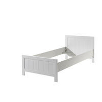 EINZELBETT Karalynn 208x77x96 aus MDF+Massivholz in Weiß - Weiß, Holzwerkstoff (90/200cm) - 58aufmkessel