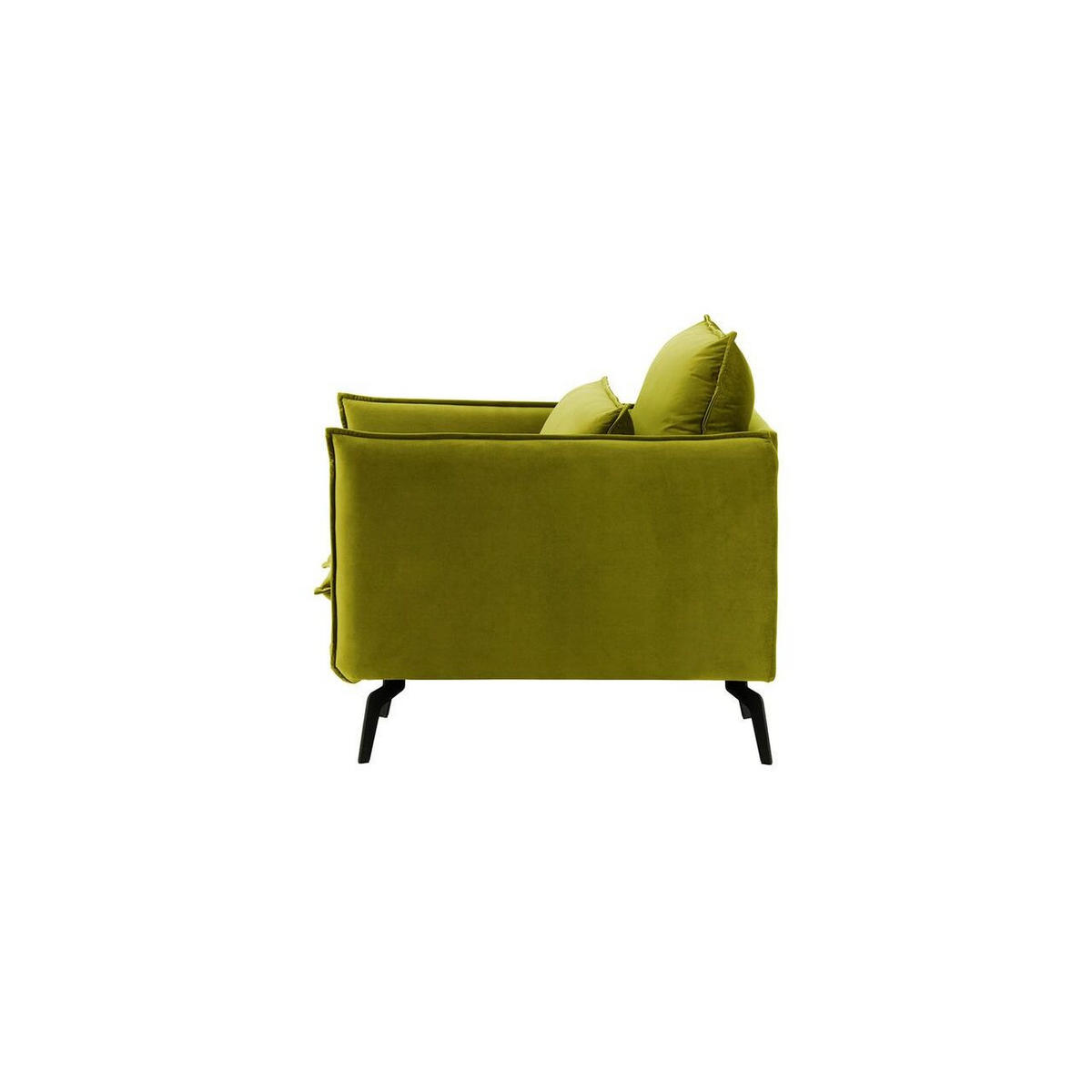 SESSEL Layla-Velluto 9 - Olivgrün, Holz/Textil (105/95/98cm)