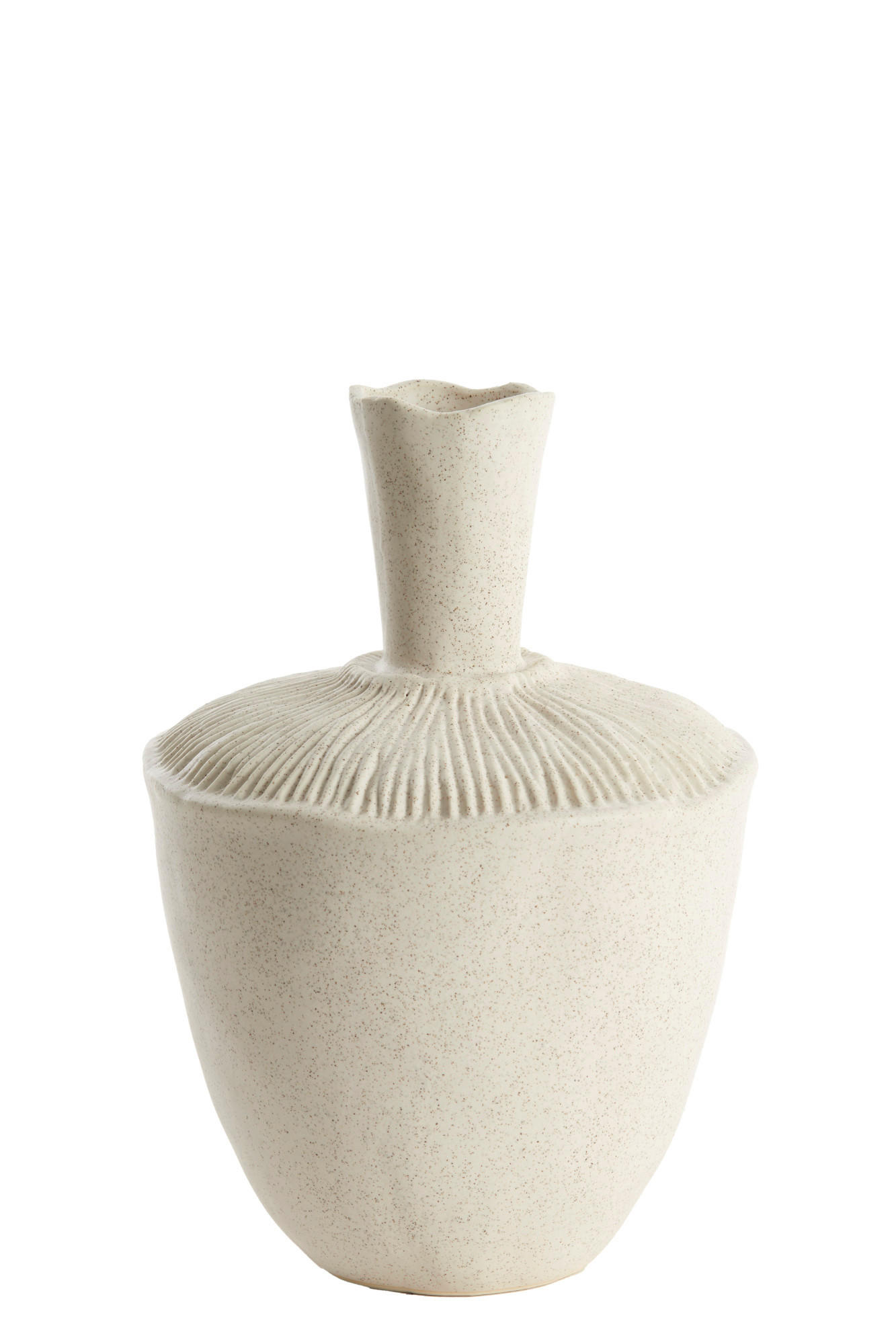 VASE Neira Weiß Ø20/29 cm - Weiß, Keramik (29cm) - Light & Living
