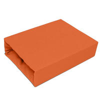 SPANNBETTLAKEN 200/220 cm, Jersey Elastisch 100 % Baumwolle Rostbraun - Terracotta, Textil (200/220cm) - Best For Home