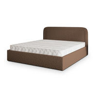 POLSTERBETT BENIRA Q 160x200 cm mit Bettkästen - Braun - Braun, Holz (160/200cm) - MASSENO