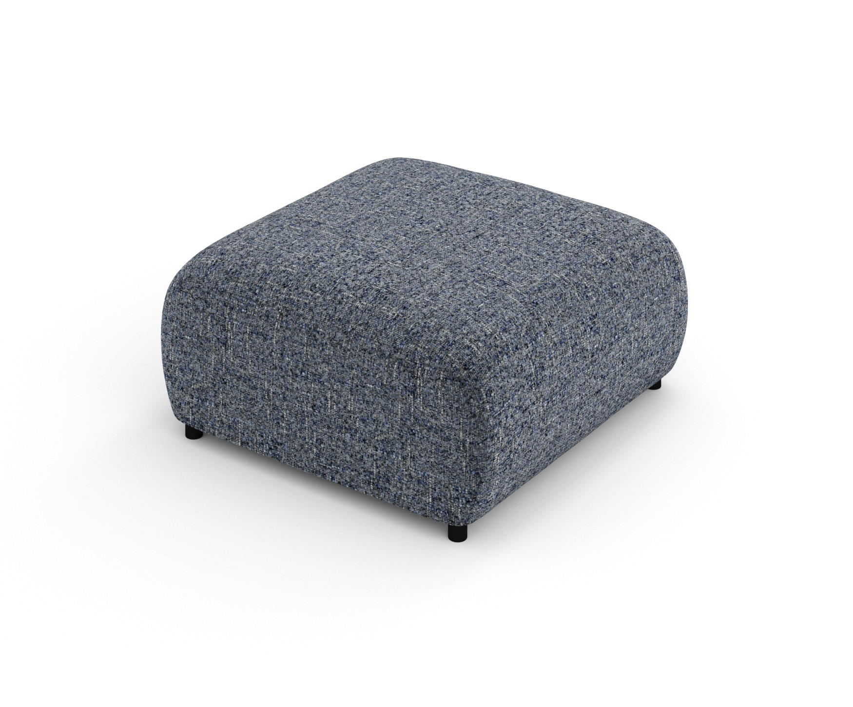 Thumbnail - Maison de Reve Pouf, Dunkelblau, Textil, 1-Sitzer, Füllung: Schaumstoff, Quadratisch, Rundrohr, 88x37x88 cm, Reach, FSC ...