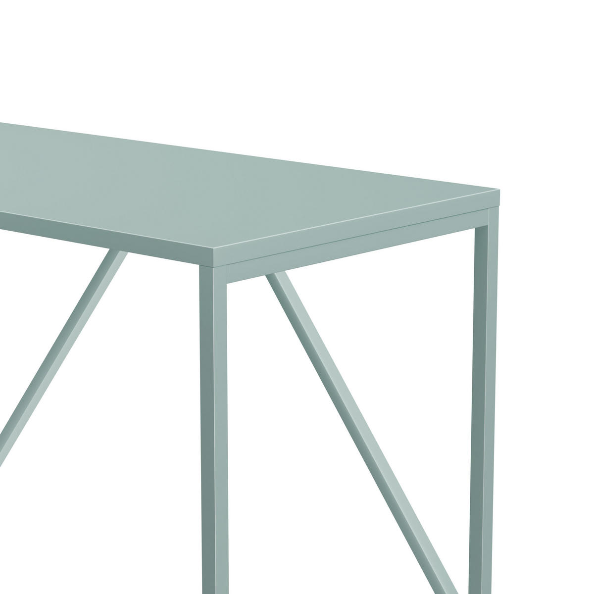 SCHREIBTISCH 120 cm, Salbeigrün - Grün, Metall (120/60/78cm) - Oviala