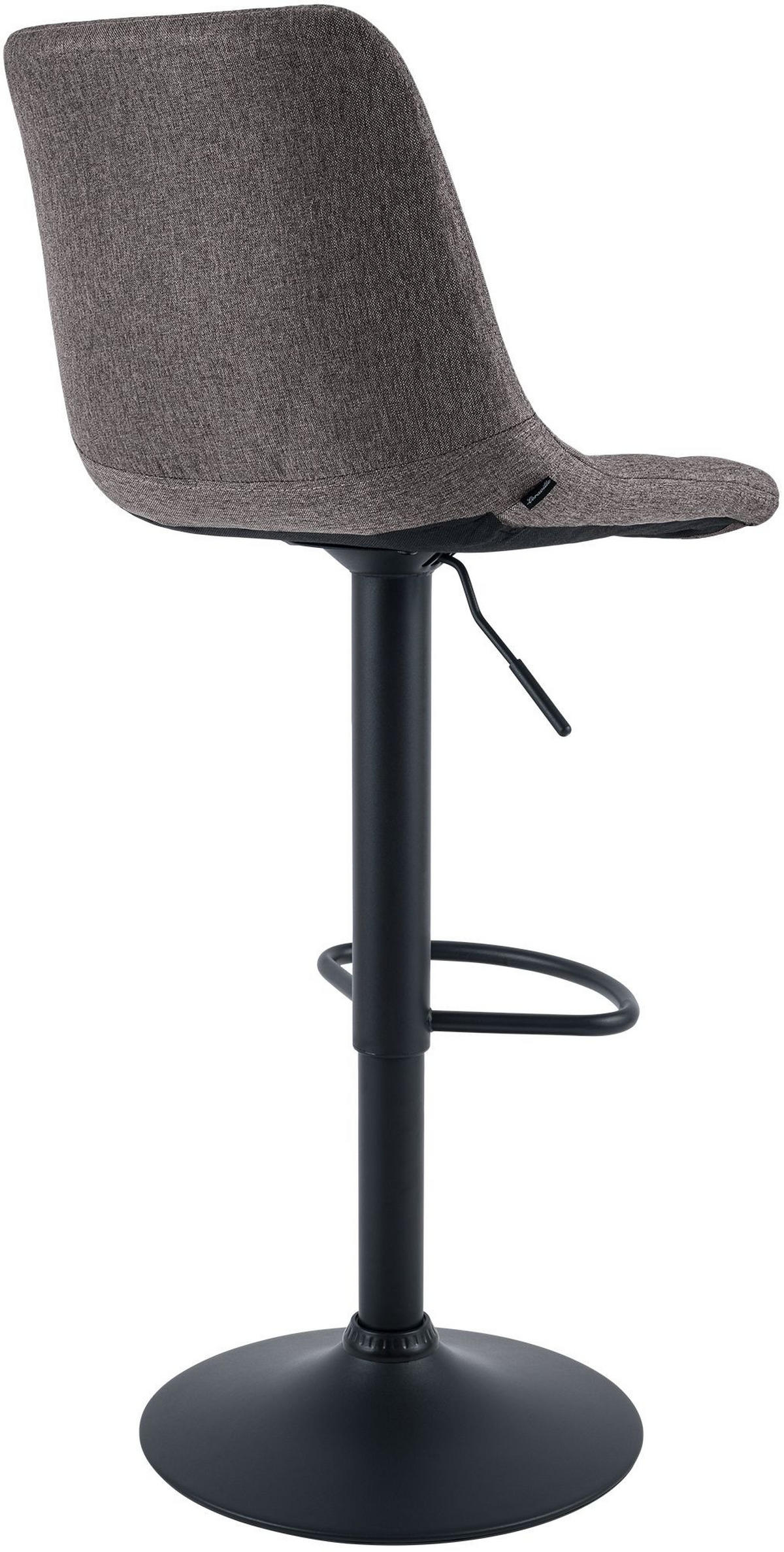 BARHOCKER Stoff Dunkelgrau - Dunkelgrau/Schwarz, Textil/Metall (44/108/50cm) - CLP