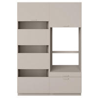 BADEZIMMERMÖBEL-SET Holv Kaschmirgrau 135 cm - Taupe, Holzwerkstoff/Metall (135/200/66cm) - Selsey