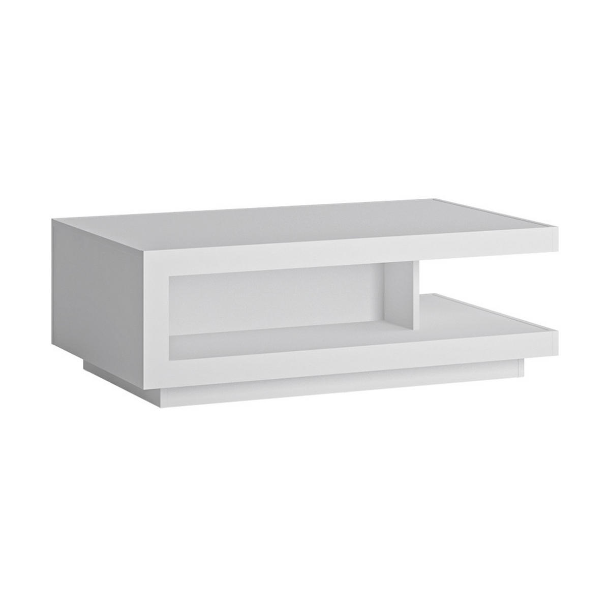 WOHNZIMMER-SET 5-TLG. Lyndhurst-129 - Weiß, Holzwerkstoff (525/199/69cm) - Lomado