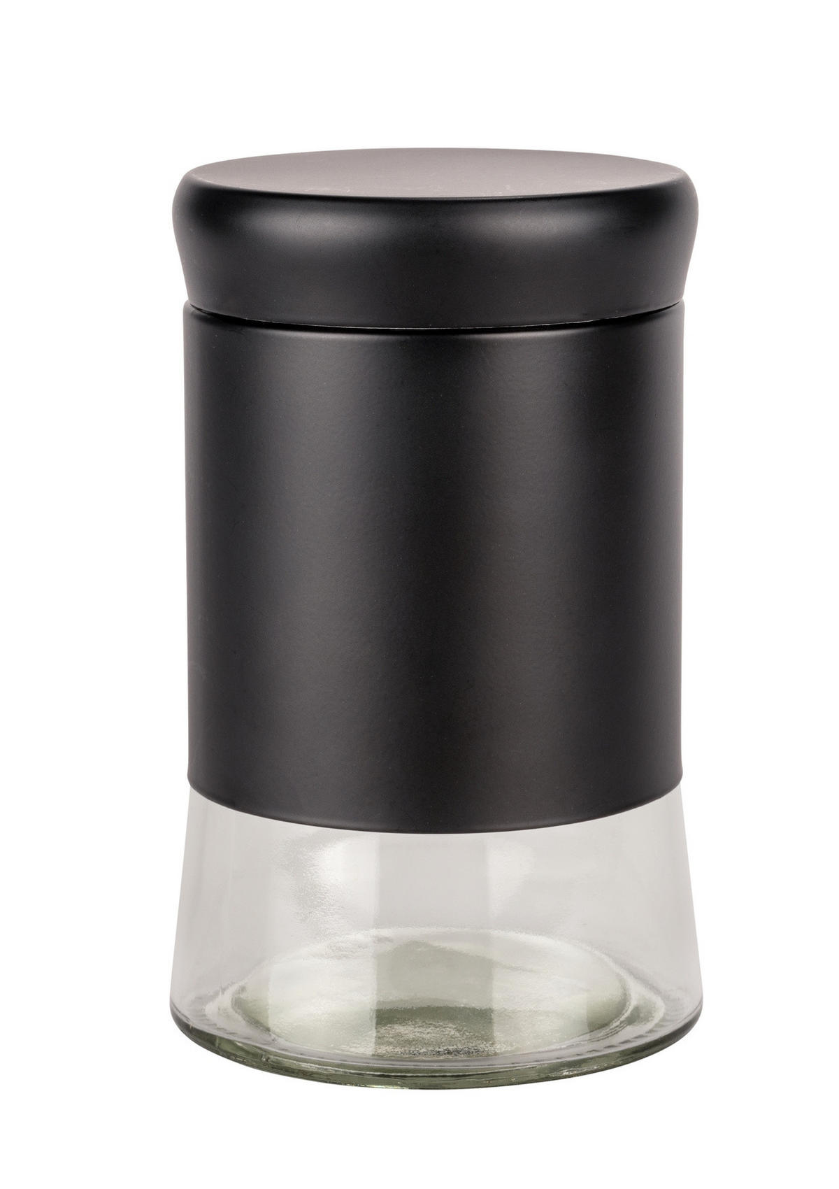 GEWÜRZGLAS Boga 600 ml - Schwarz, Glas (9.5/15/9.5cm)