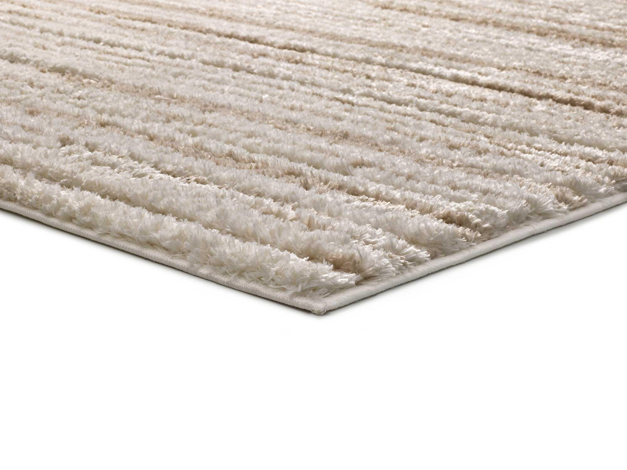 HOCHFLORTEPPICH im skandinavischen Stil Beige Lima 120/170 cm - Beige, Naturmaterialien/Textil (120/170cm) - Atticgo