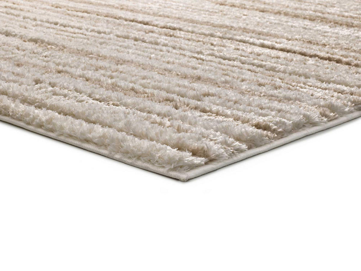 HOCHFLORTEPPICH im skandinavischen Stil Beige Lima 160/230 cm - Beige, Naturmaterialien/Textil (160/230cm) - Atticgo