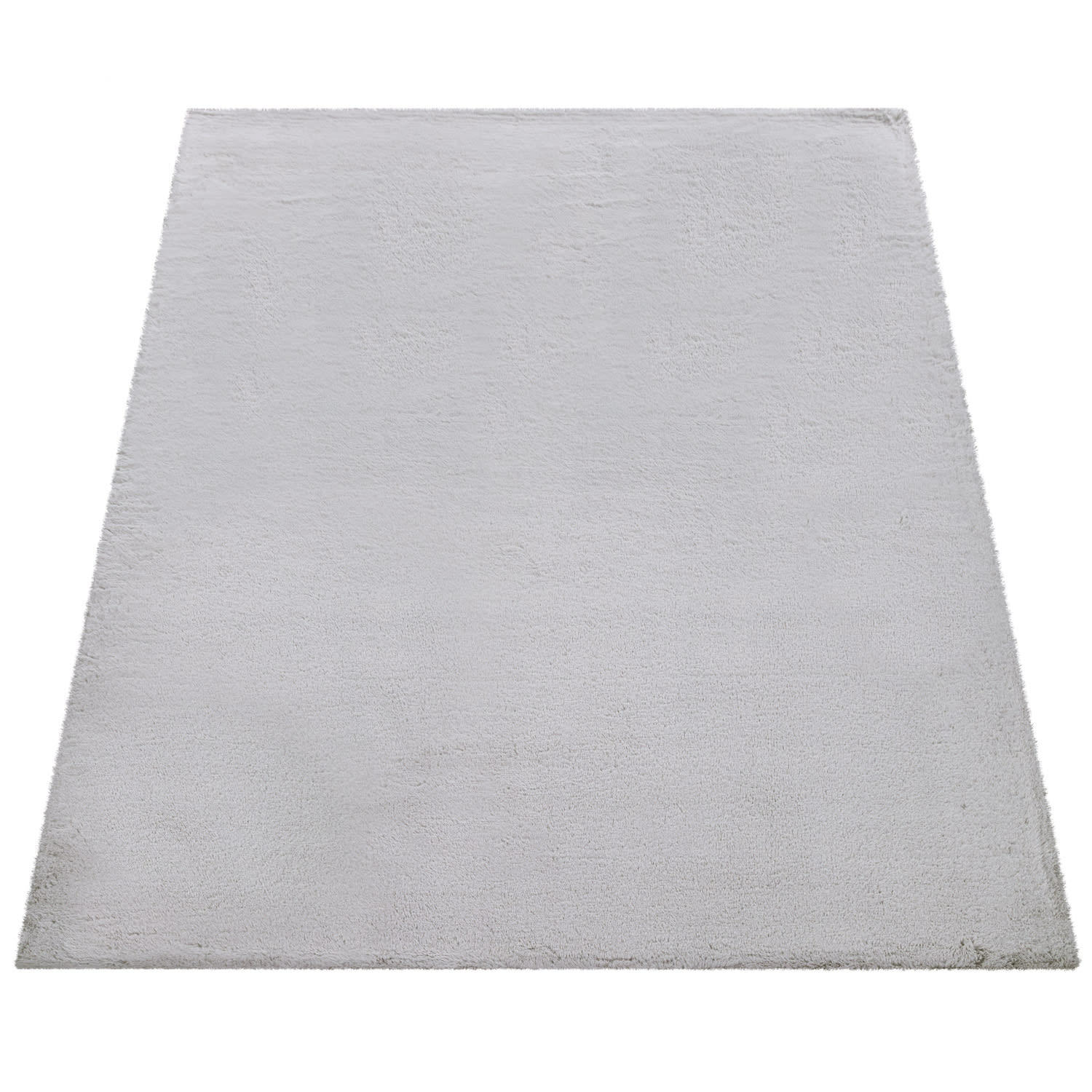 TEPPICH Hochflor Unifarben schmutzabweisend Grau Rechteckig 200x290 - Grau, Textil (200/290cm) - KADIMA DESIGN