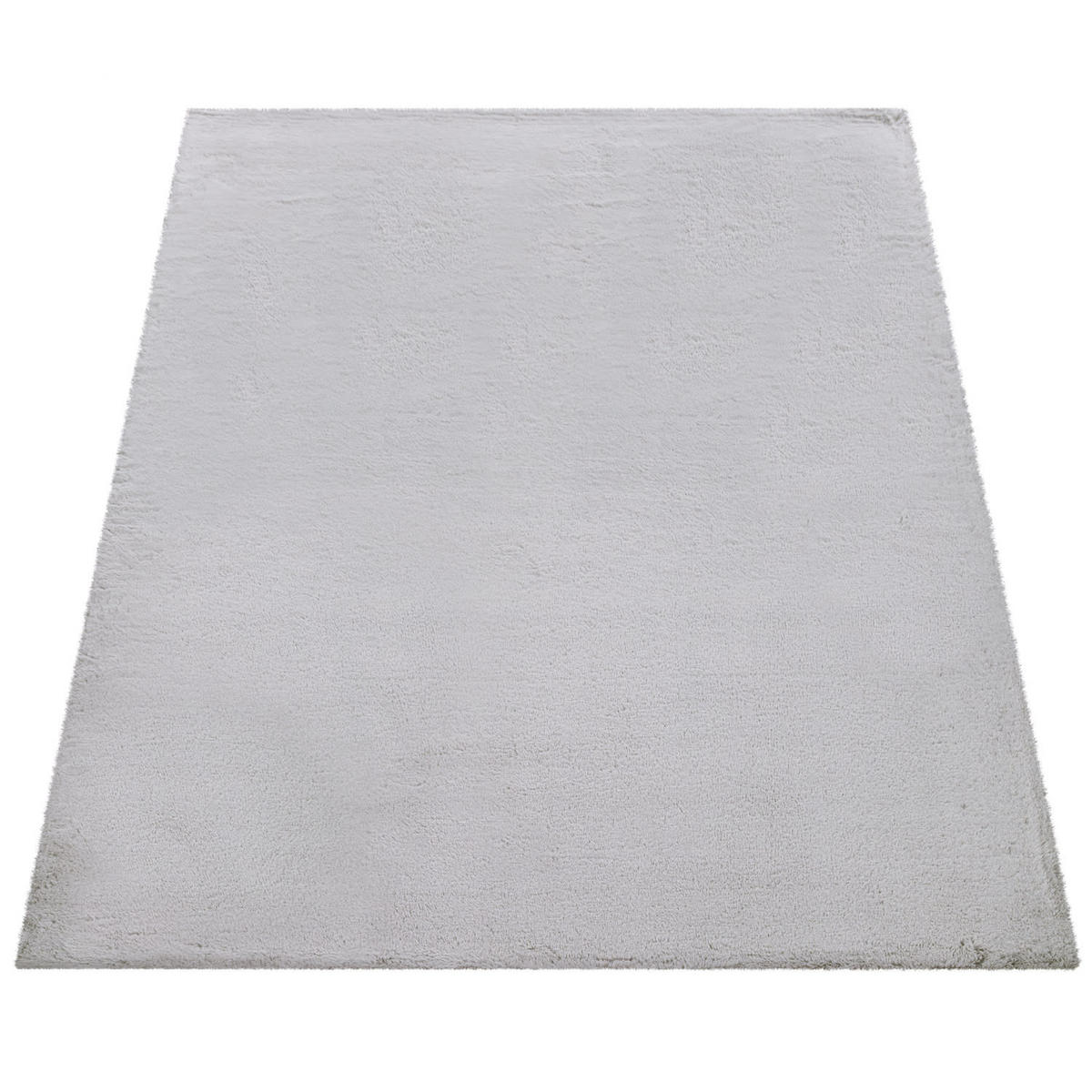 TEPPICH Hochflor Unifarben schmutzabweisend Grau Rechteckig 200x290 - Grau, Textil (200/290cm) - KADIMA DESIGN
