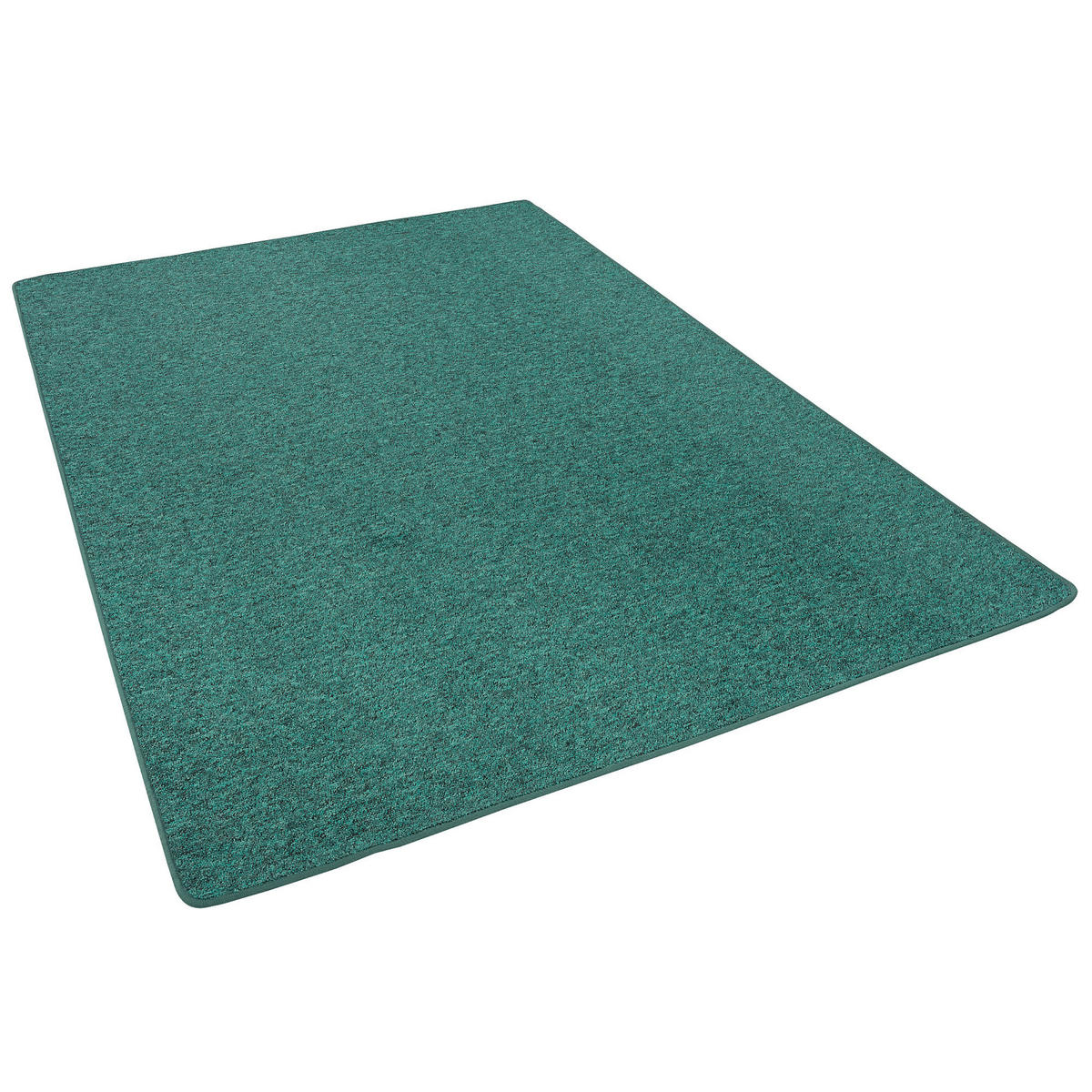 FEINSCHLINGEN VELOUR TEPPICH STRONG - Petrol, Textil (80/160cm) - Snapstyle