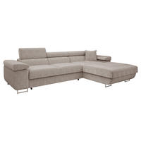 ECKSOFA Torezio Mini Cord, Seite: Rechts - Sahara, Holz/Textil (280/170cm) - MIRJAN24