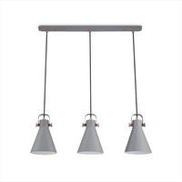 PENDELLEUCHTE Otto - Grau, Metall (16/16/25cm) - Paco Home