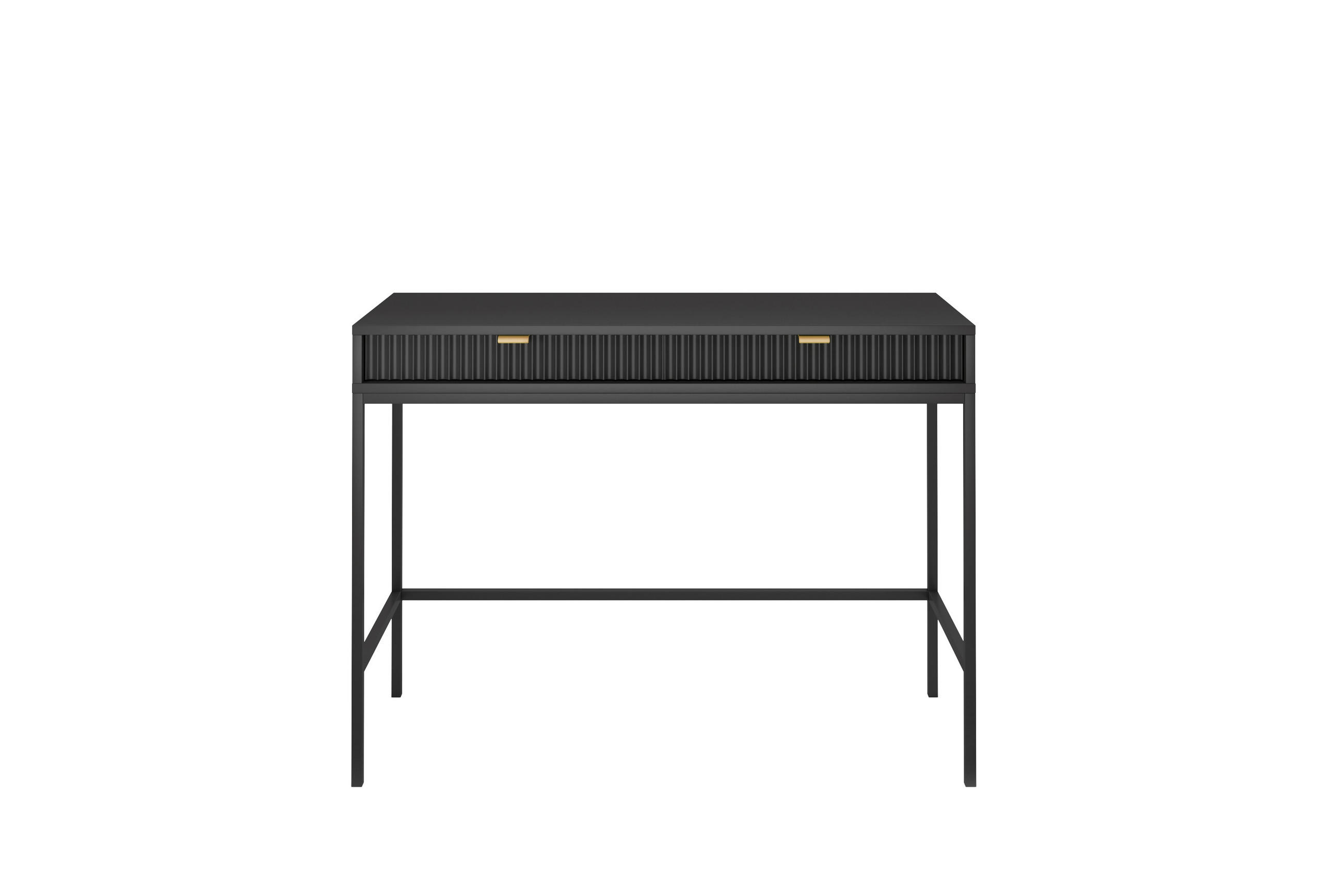 SCHMINKTISCH ZOVA Schwarz 104x77x50 cm Little table, Freistehend - Schwarz, Holzwerkstoff/Metall (50/104/77cm) - DomoHome