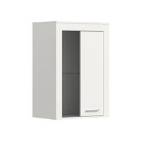 VITRINE JAM (B/H/T: ca. 60/86/35 cm) in weiß/weiß - Weiß, Holzwerkstoff (60/86/35cm)