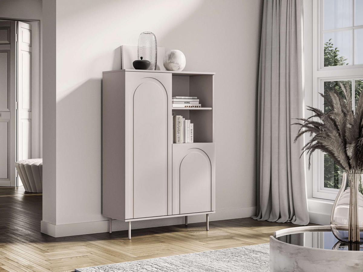 KOMMODE – 90 cm – Orvella – Kaschmir - Kaschmir, Holzwerkstoff (90/138/40cm) - hi-markt