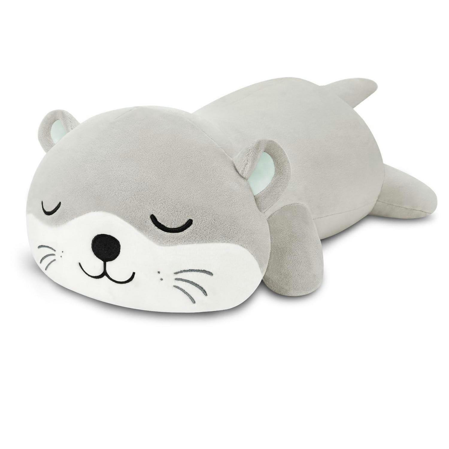 PLÜSCHKISSEN Otter 25 cm - Grau, Textil (15/25cm)