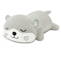 PLÜSCHKISSEN Otter 25 cm - Grau, Textil (15/25cm)
