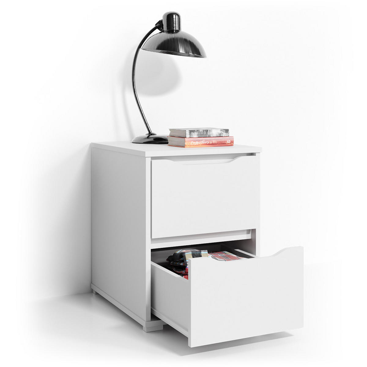 KOMMODE Ruben Weiß 40.2 x 53.6 cm - Weiß, Holzwerkstoff (40.2/53.6/48cm) - Vicco