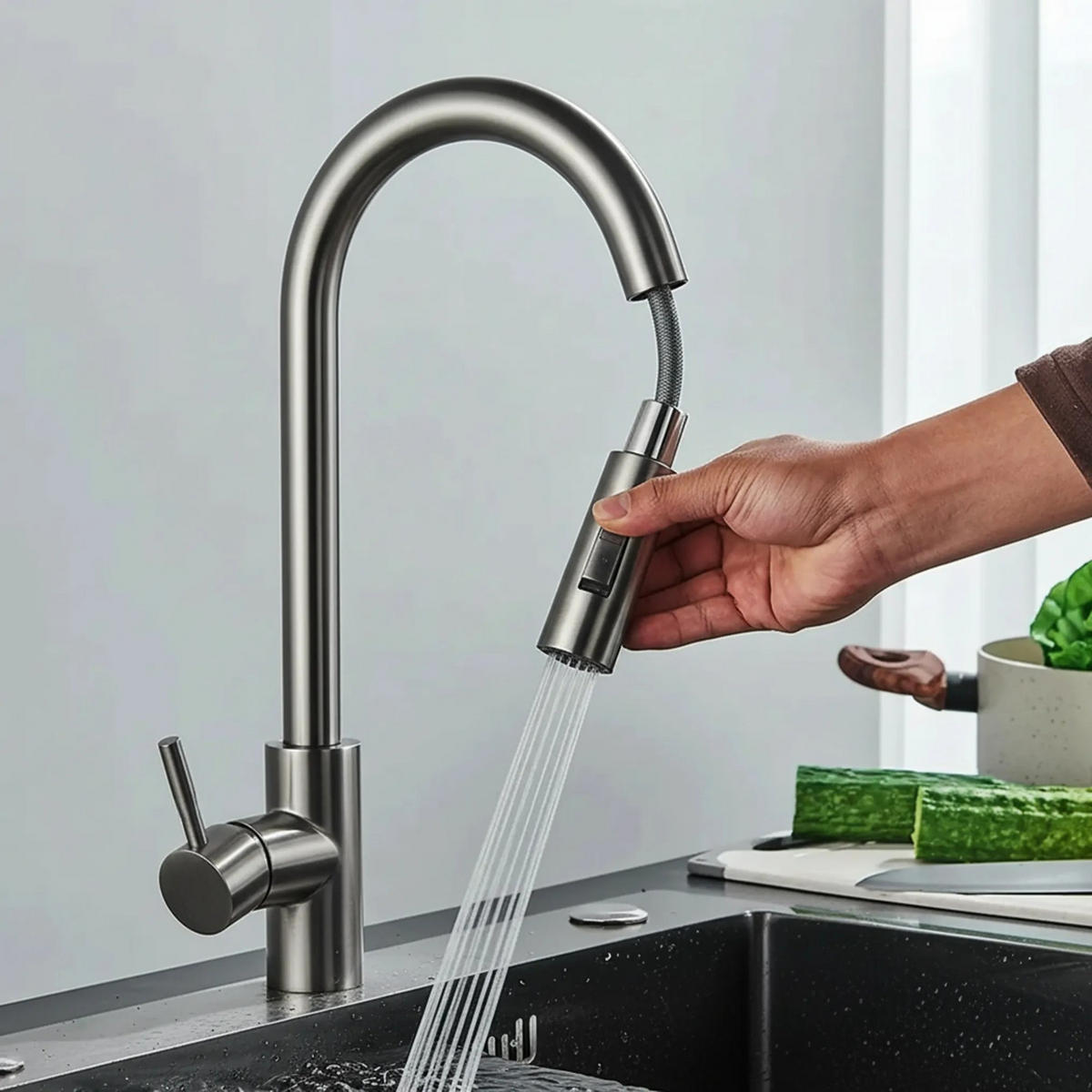 KÜCHEARMATUR Rea Fresh Titan - Titanfarben, Metall (5.5/39.5/20cm) - REA