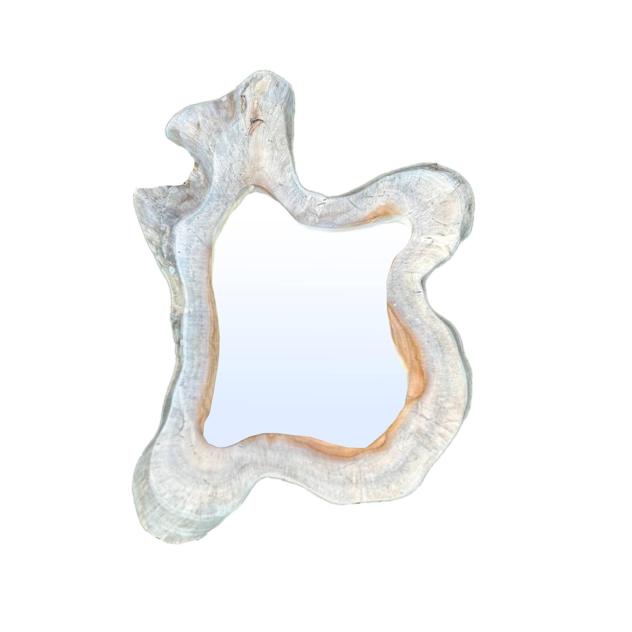 SPIEGEL Hyro Beige 50/10/55cm - Beige, Holz (10/55/50cm) - PTMD Collection